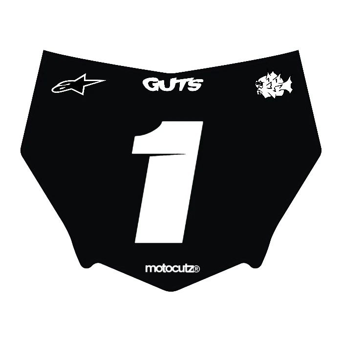 CUSTOM MOTOCUTZ FRONT PLATE DECAL