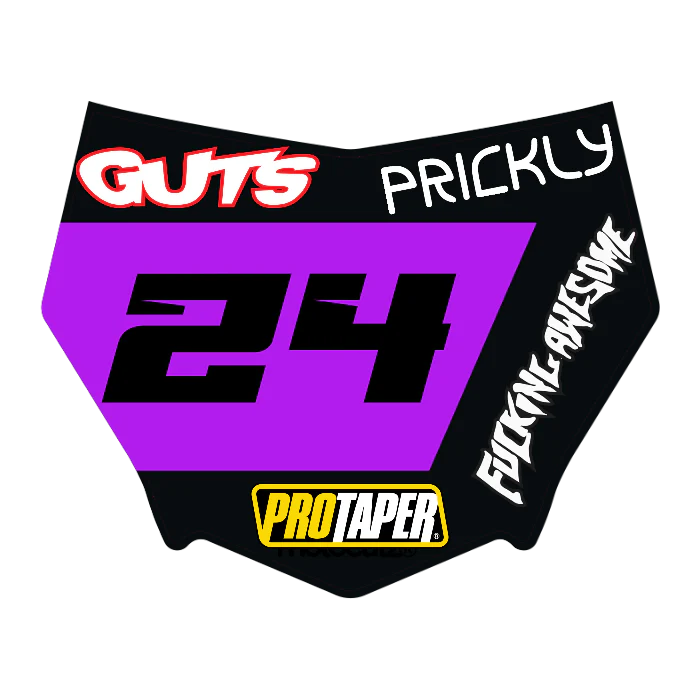 CUSTOM MOTOCUTZ FRONT PLATE DECAL