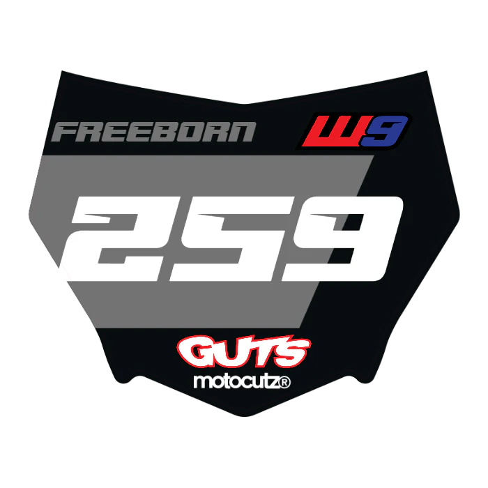 CUSTOM MOTOCUTZ FRONT PLATE DECAL