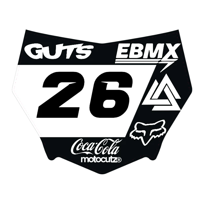 CUSTOM MOTOCUTZ FRONT PLATE DECAL