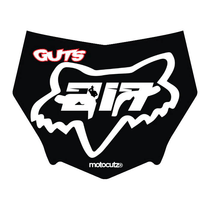 CUSTOM MOTOCUTZ FRONT PLATE DECAL