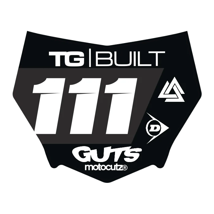 CUSTOM MOTOCUTZ FRONT PLATE DECAL