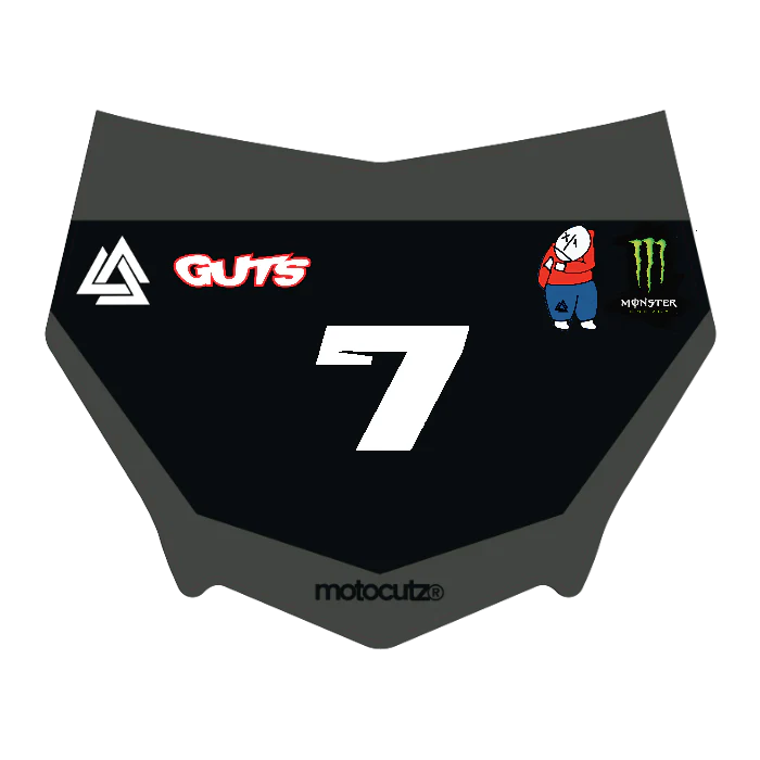 CUSTOM MOTOCUTZ FRONT PLATE DECAL
