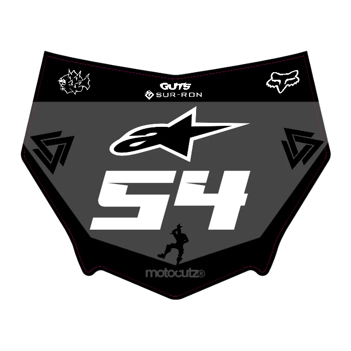 CUSTOM MOTOCUTZ FRONT PLATE DECAL