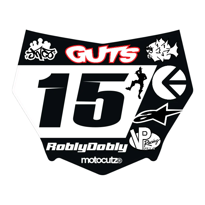 CUSTOM MOTOCUTZ FRONT PLATE DECAL
