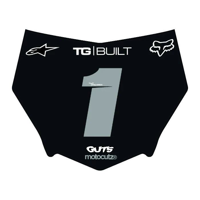 CUSTOM MOTOCUTZ FRONT PLATE DECAL