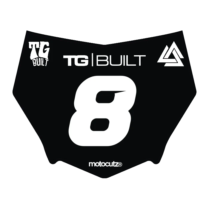 CUSTOM MOTOCUTZ FRONT PLATE DECAL