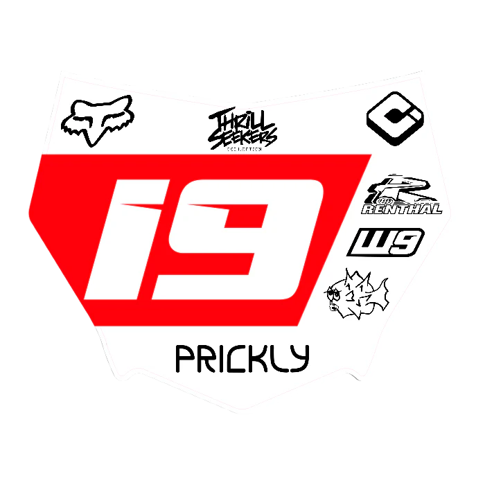 CUSTOM MOTOCUTZ FRONT PLATE DECAL