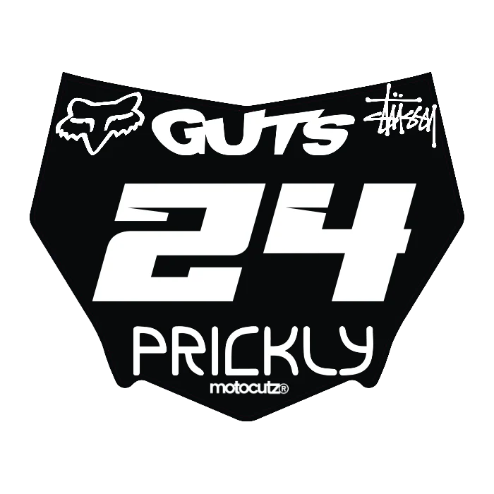 CUSTOM MOTOCUTZ FRONT PLATE DECAL