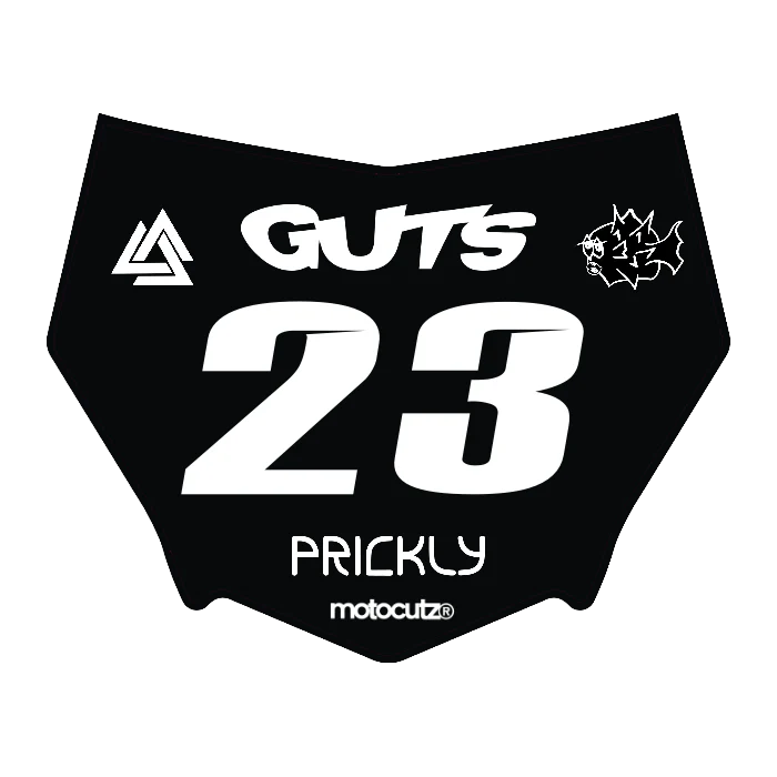 CUSTOM MOTOCUTZ FRONT PLATE DECAL