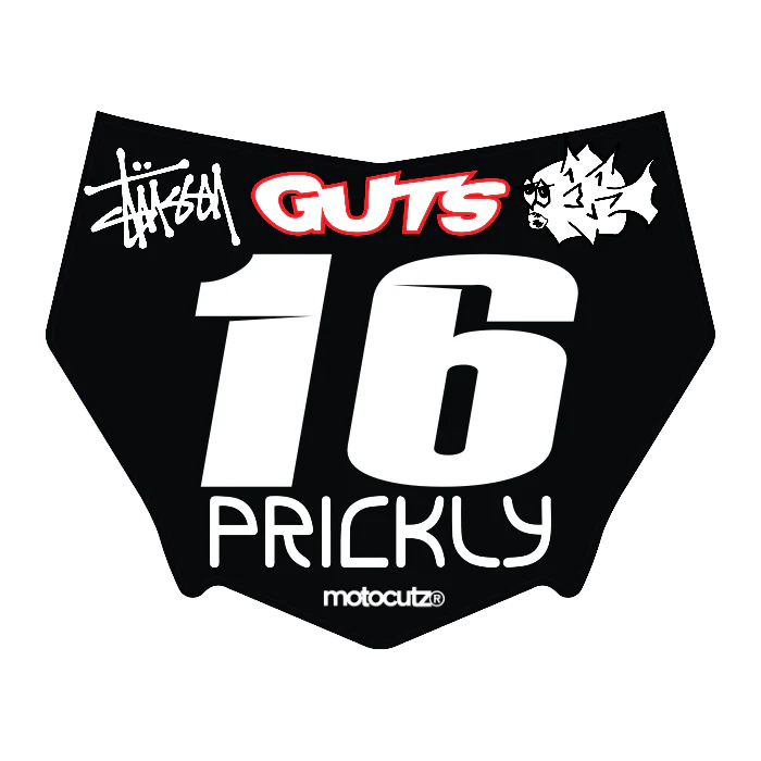 CUSTOM MOTOCUTZ FRONT PLATE DECAL