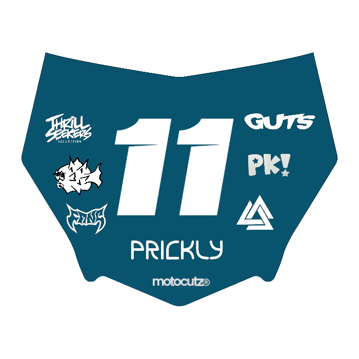 CUSTOM MOTOCUTZ FRONT PLATE DECAL