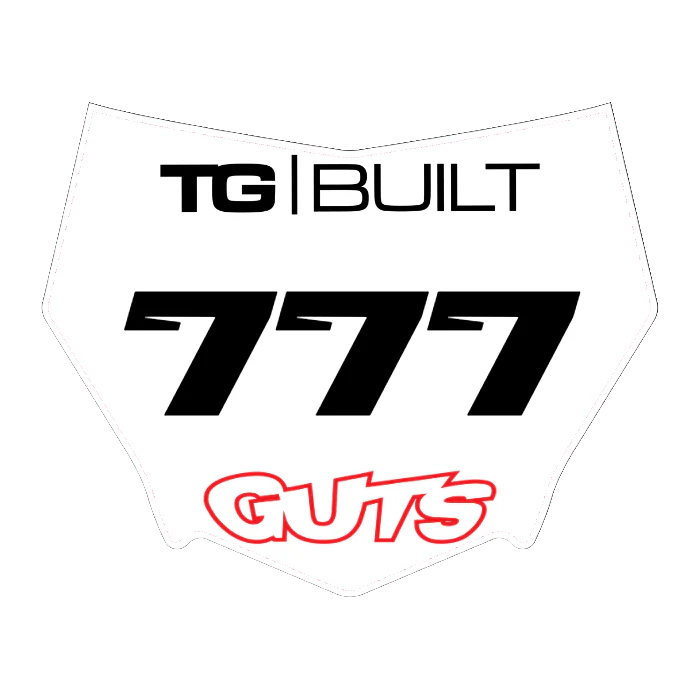 CUSTOM MOTOCUTZ FRONT PLATE DECAL