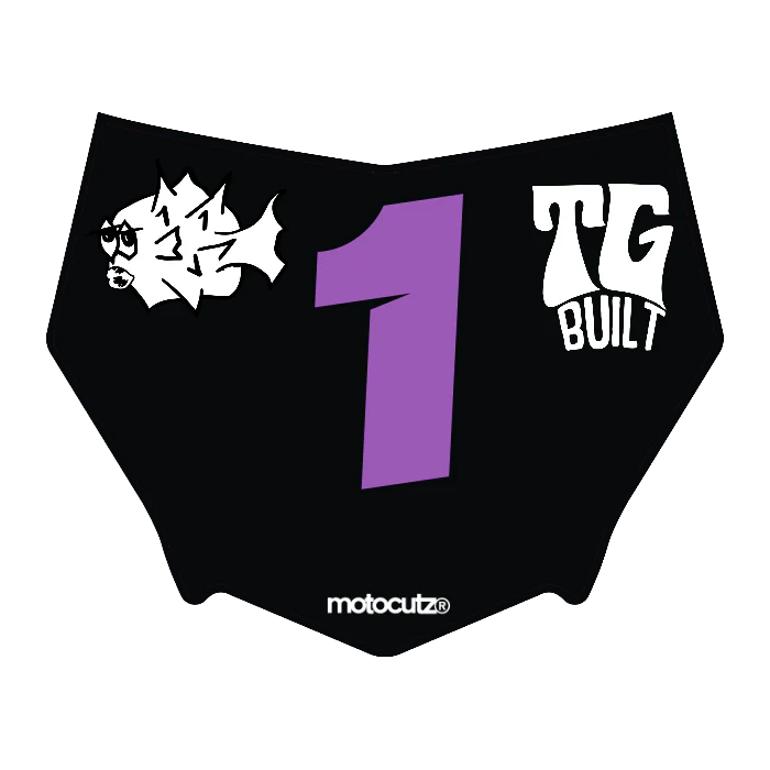 CUSTOM MOTOCUTZ FRONT PLATE DECAL