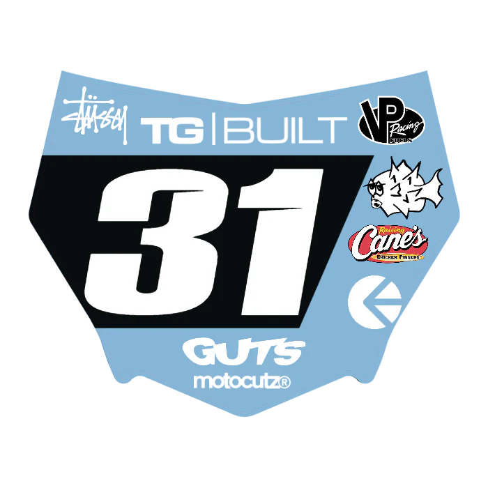 CUSTOM MOTOCUTZ FRONT PLATE DECAL