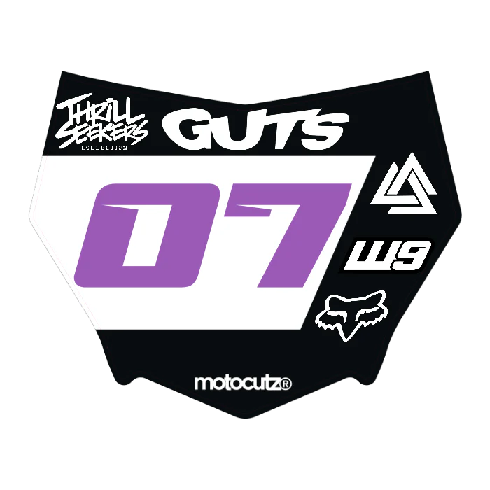 CUSTOM MOTOCUTZ FRONT PLATE DECAL
