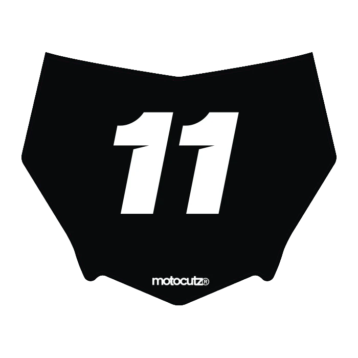 CUSTOM MOTOCUTZ FRONT PLATE DECAL