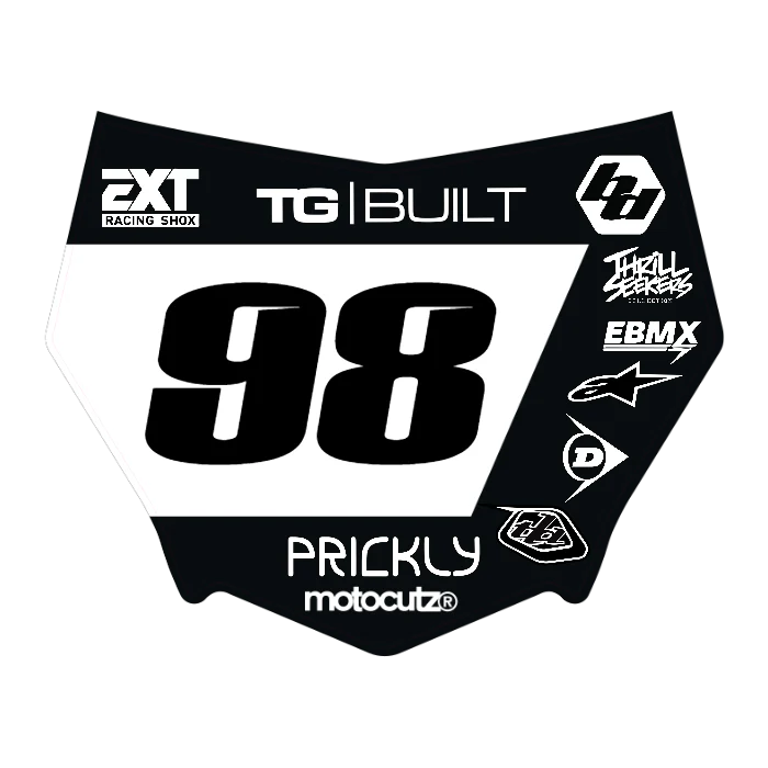CUSTOM MOTOCUTZ FRONT PLATE DECAL