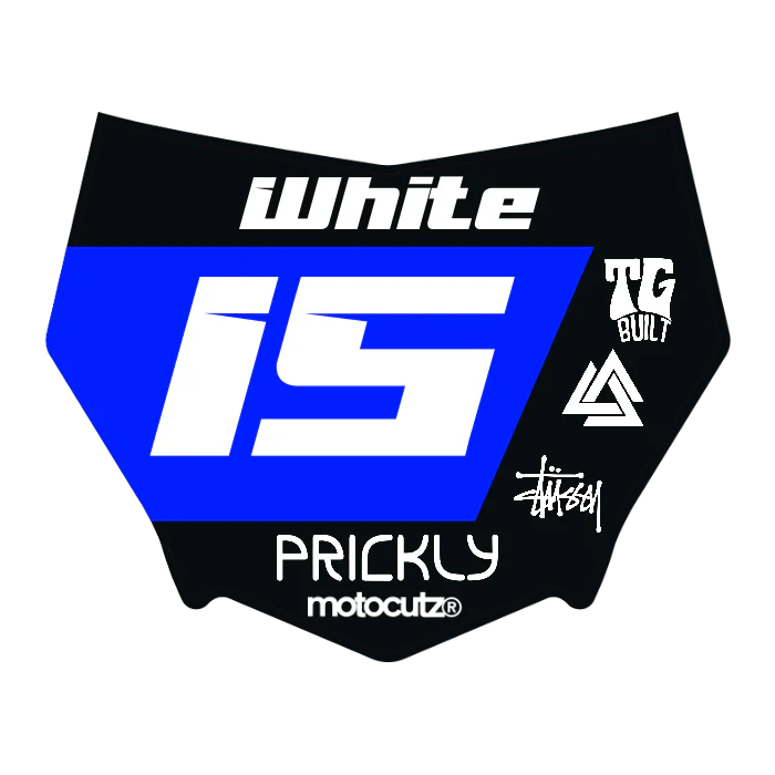 CUSTOM MOTOCUTZ FRONT PLATE DECAL