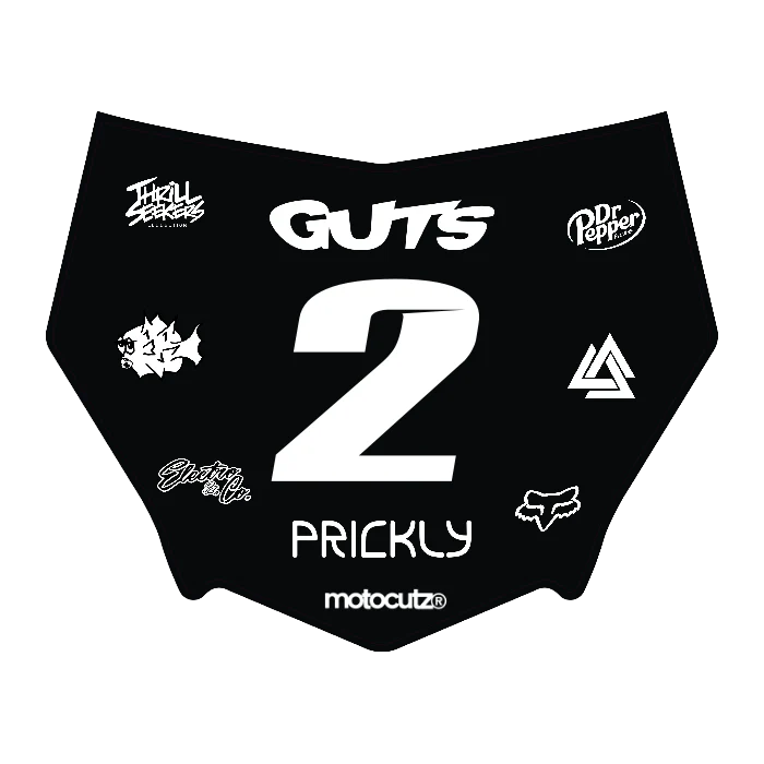 CUSTOM MOTOCUTZ FRONT PLATE DECAL