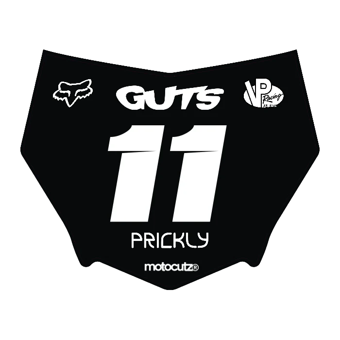 CUSTOM MOTOCUTZ FRONT PLATE DECAL