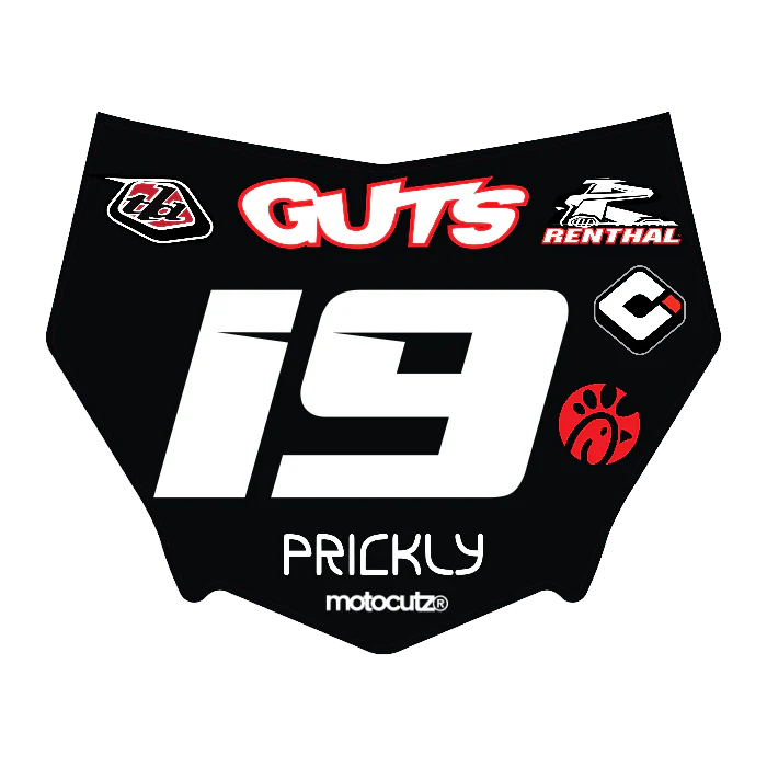 CUSTOM MOTOCUTZ FRONT PLATE DECAL