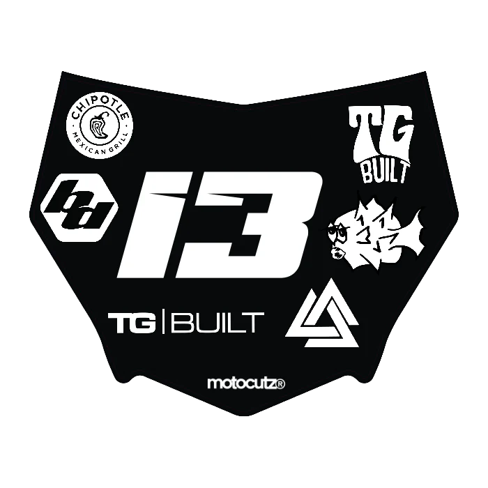 CUSTOM MOTOCUTZ FRONT PLATE DECAL