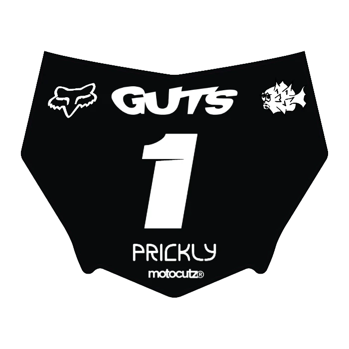 CUSTOM MOTOCUTZ FRONT PLATE DECAL
