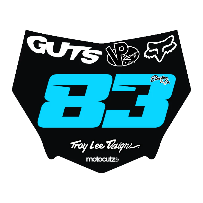 CUSTOM MOTOCUTZ FRONT PLATE DECAL