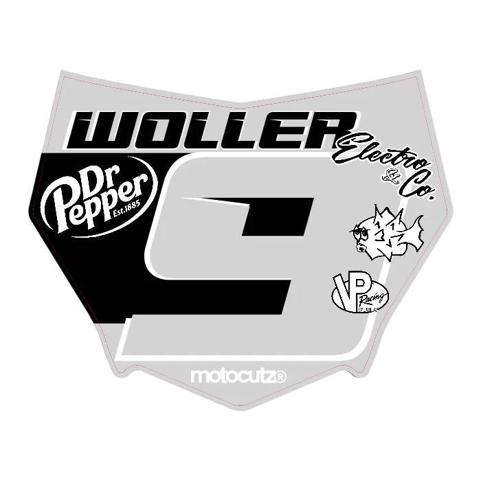 CUSTOM MOTOCUTZ FRONT PLATE DECAL