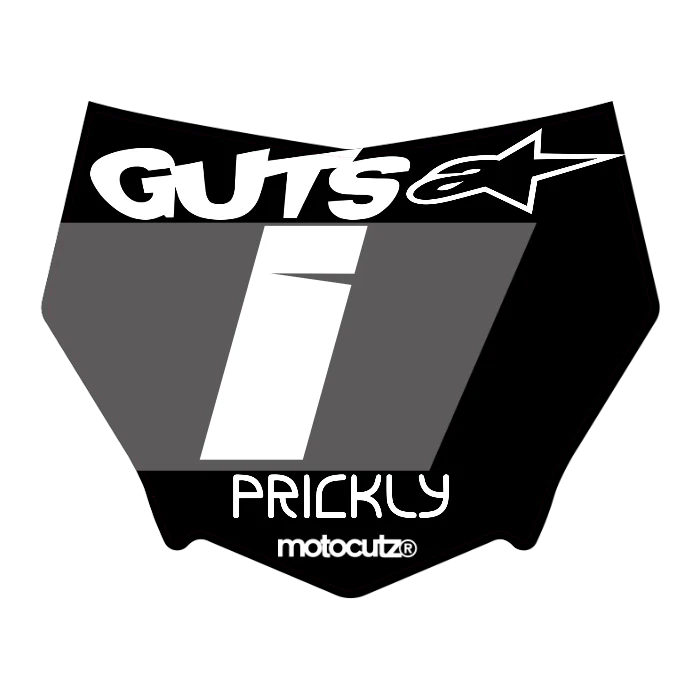CUSTOM MOTOCUTZ FRONT PLATE DECAL