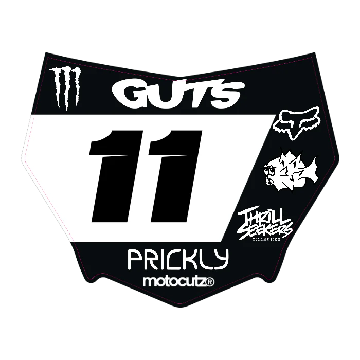 CUSTOM MOTOCUTZ FRONT PLATE DECAL