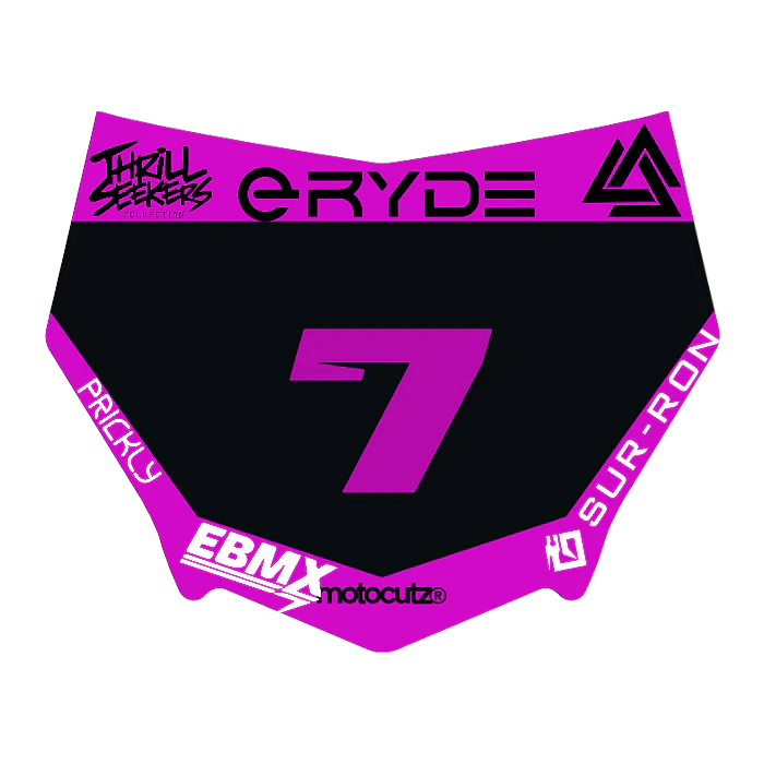 CUSTOM MOTOCUTZ FRONT PLATE DECAL