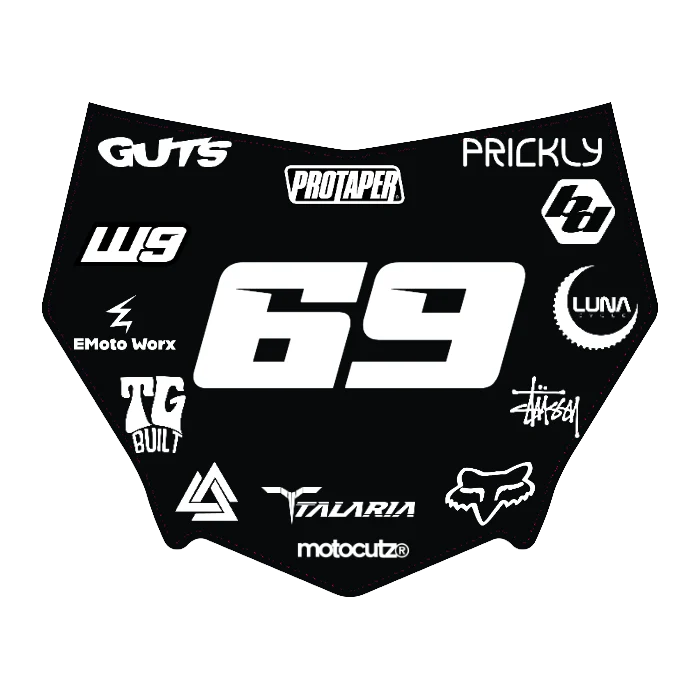 CUSTOM MOTOCUTZ FRONT PLATE DECAL