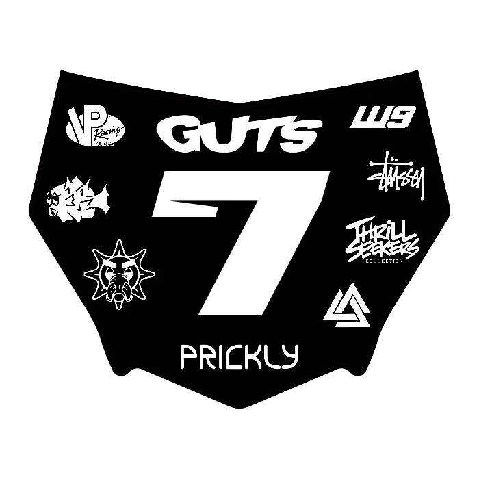 CUSTOM MOTOCUTZ FRONT PLATE DECAL