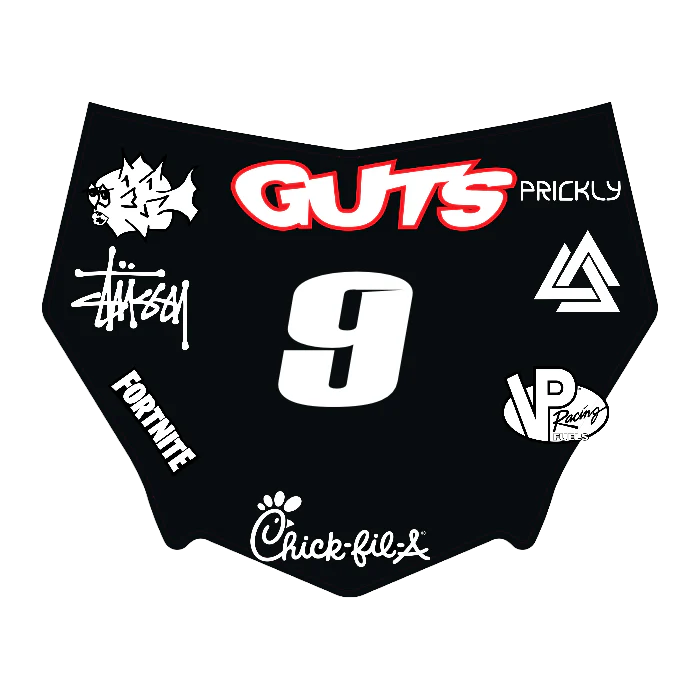 CUSTOM MOTOCUTZ FRONT PLATE DECAL