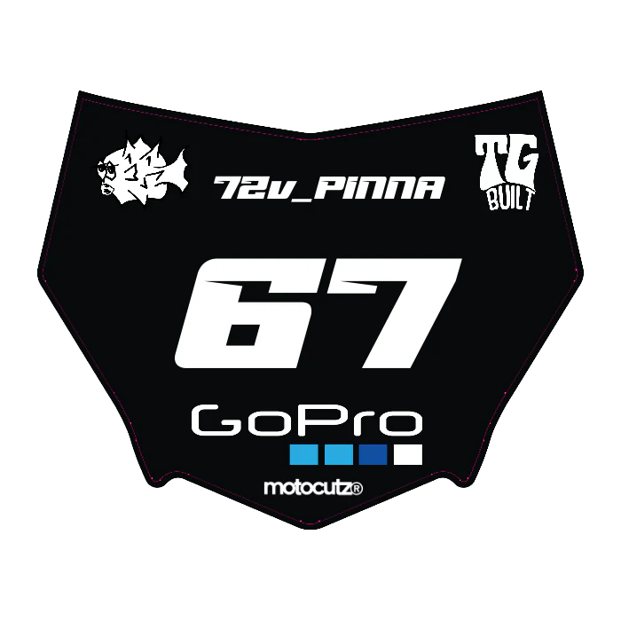 CUSTOM MOTOCUTZ FRONT PLATE DECAL