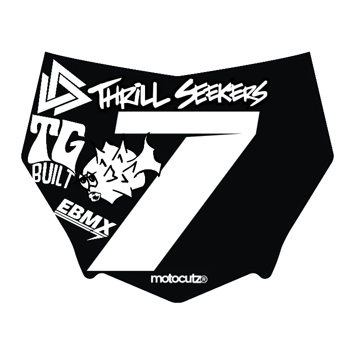 CUSTOM MOTOCUTZ FRONT PLATE DECAL