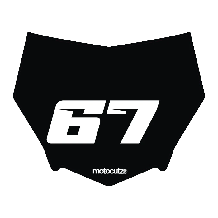 CUSTOM MOTOCUTZ FRONT PLATE DECAL