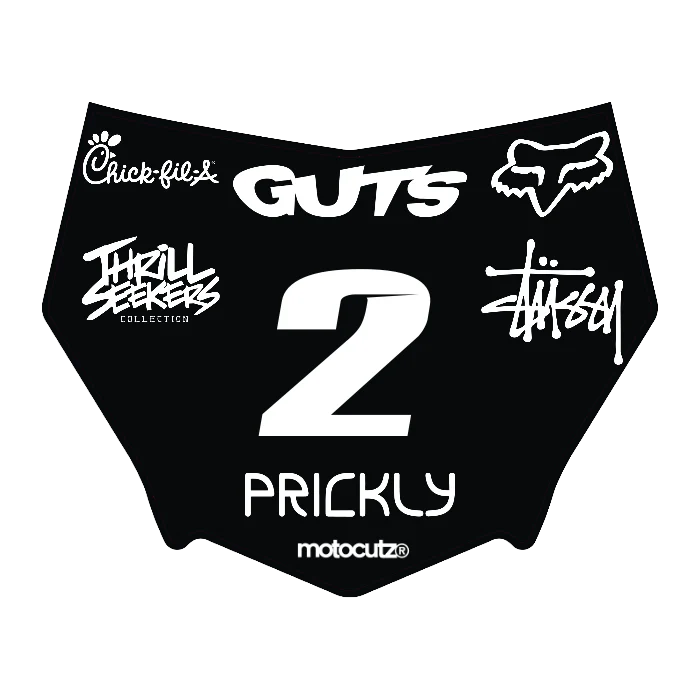 CUSTOM MOTOCUTZ FRONT PLATE DECAL