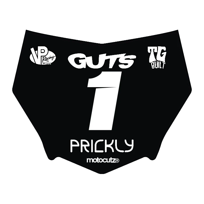 CUSTOM MOTOCUTZ FRONT PLATE DECAL