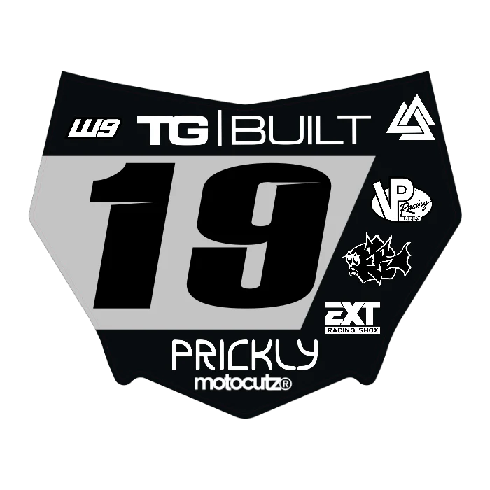 CUSTOM MOTOCUTZ FRONT PLATE DECAL