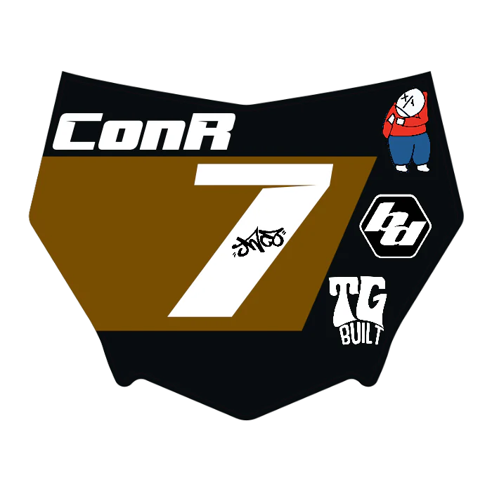 CUSTOM MOTOCUTZ FRONT PLATE DECAL