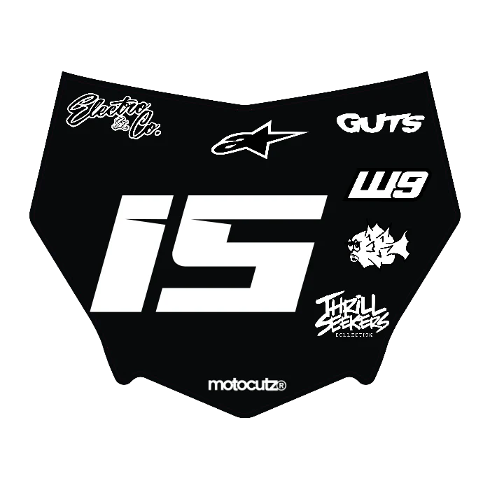 CUSTOM MOTOCUTZ FRONT PLATE DECAL