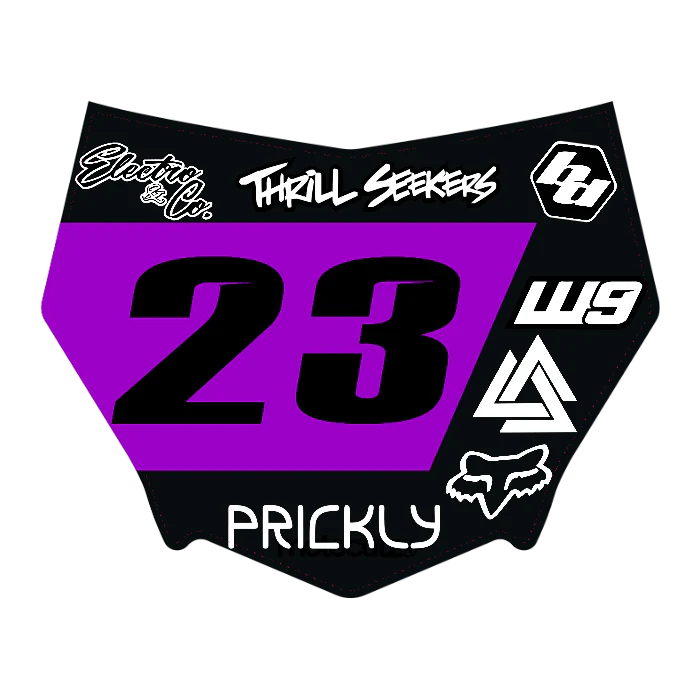 CUSTOM MOTOCUTZ FRONT PLATE DECAL