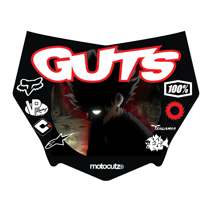CUSTOM MOTOCUTZ FRONT PLATE DECAL
