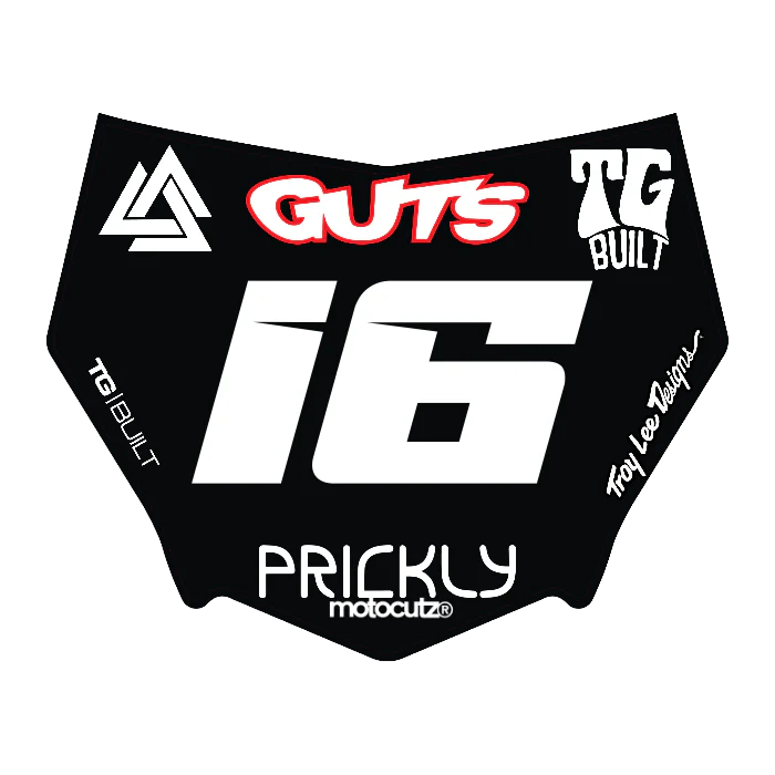 CUSTOM MOTOCUTZ FRONT PLATE DECAL