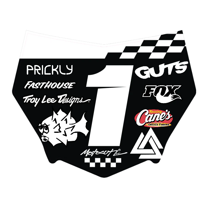 CUSTOM MOTOCUTZ FRONT PLATE DECAL