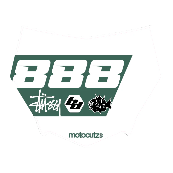 CUSTOM MOTOCUTZ FRONT PLATE DECAL