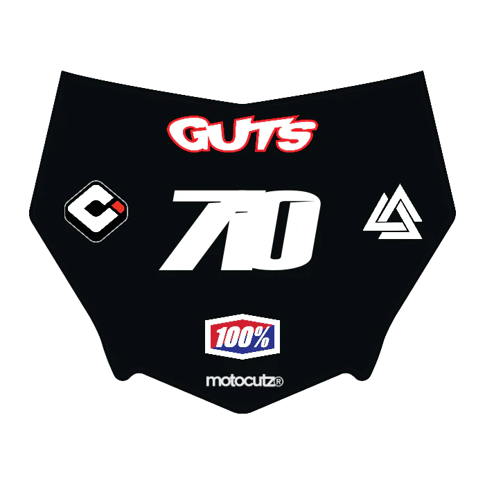 CUSTOM MOTOCUTZ FRONT PLATE DECAL